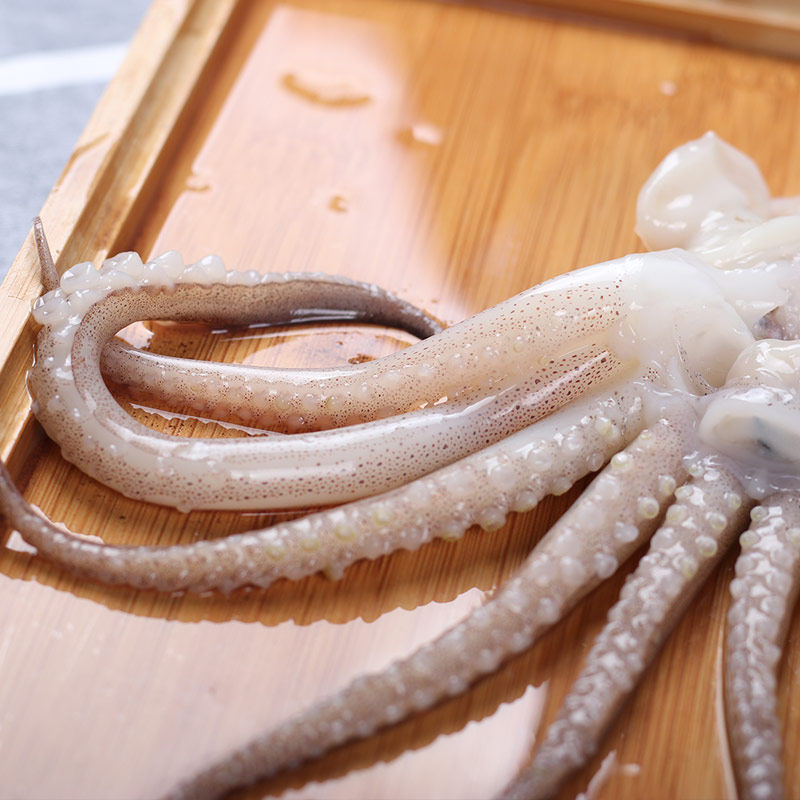 鱿鱼鱼头海鲜包邮冷冻新鲜尤鱼500g半成品冷冻鱿鱼