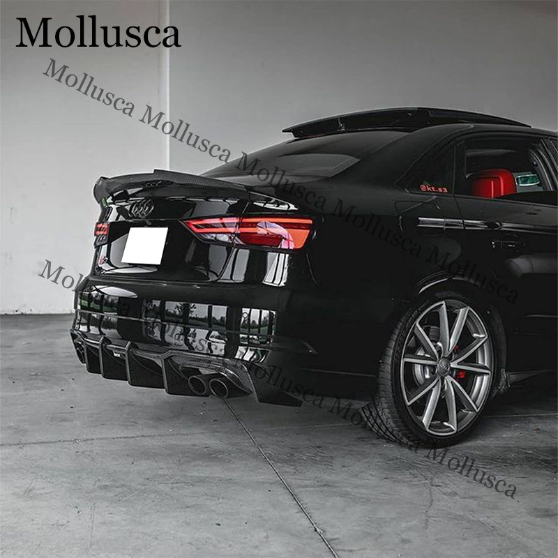 适用于奥迪a3s3rs3改装m4刀锋碳纤维尾翼尾翼