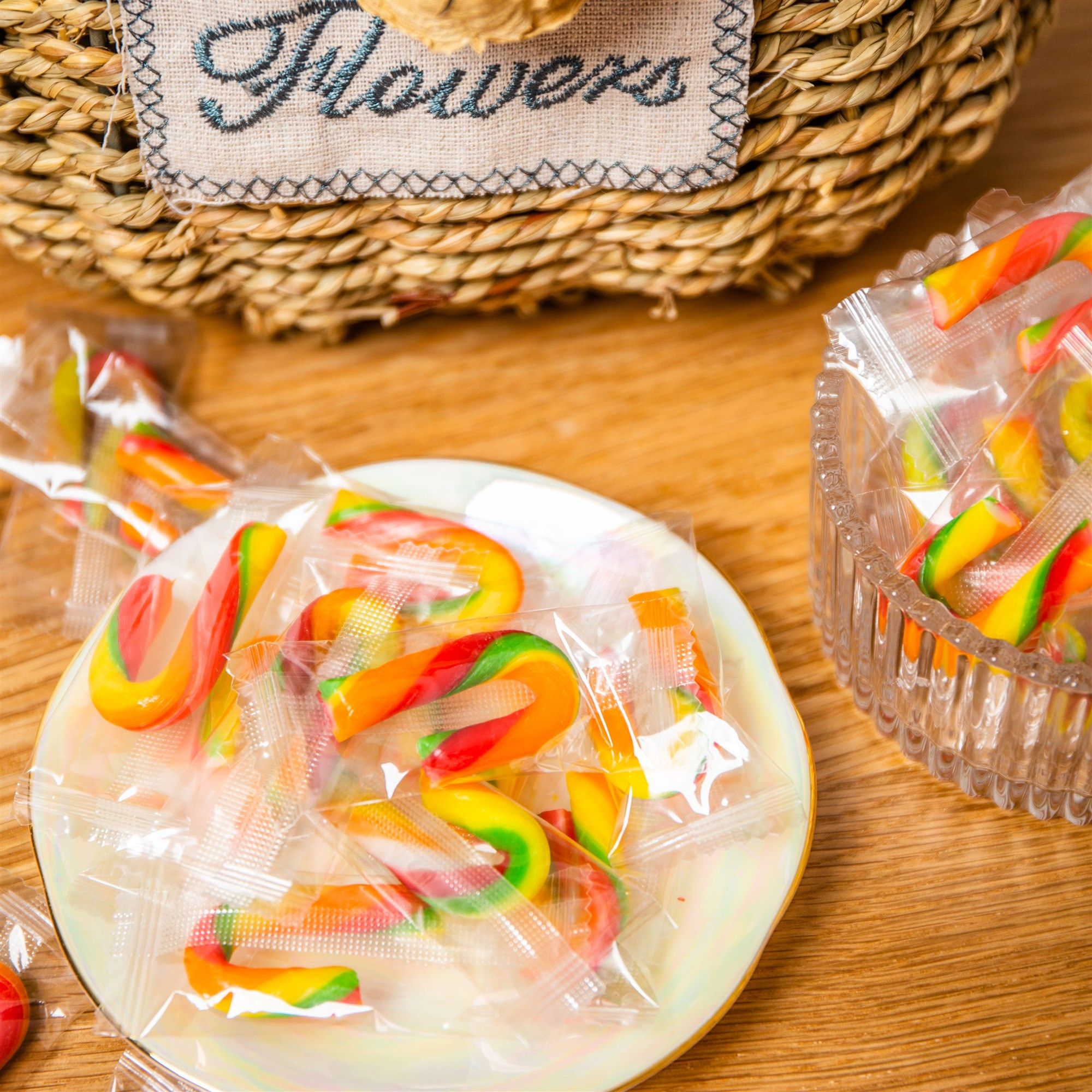 圣诞节创意造型超迷你彩色拐杖糖儿童礼物散装可爱装饰糖果小零食