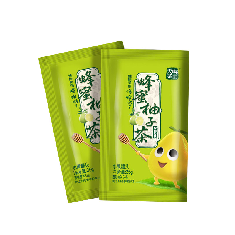 天喔茶庄蜂蜜柚子茶水果罐头420g热饮品冲泡冲饮果茶便携独立包装