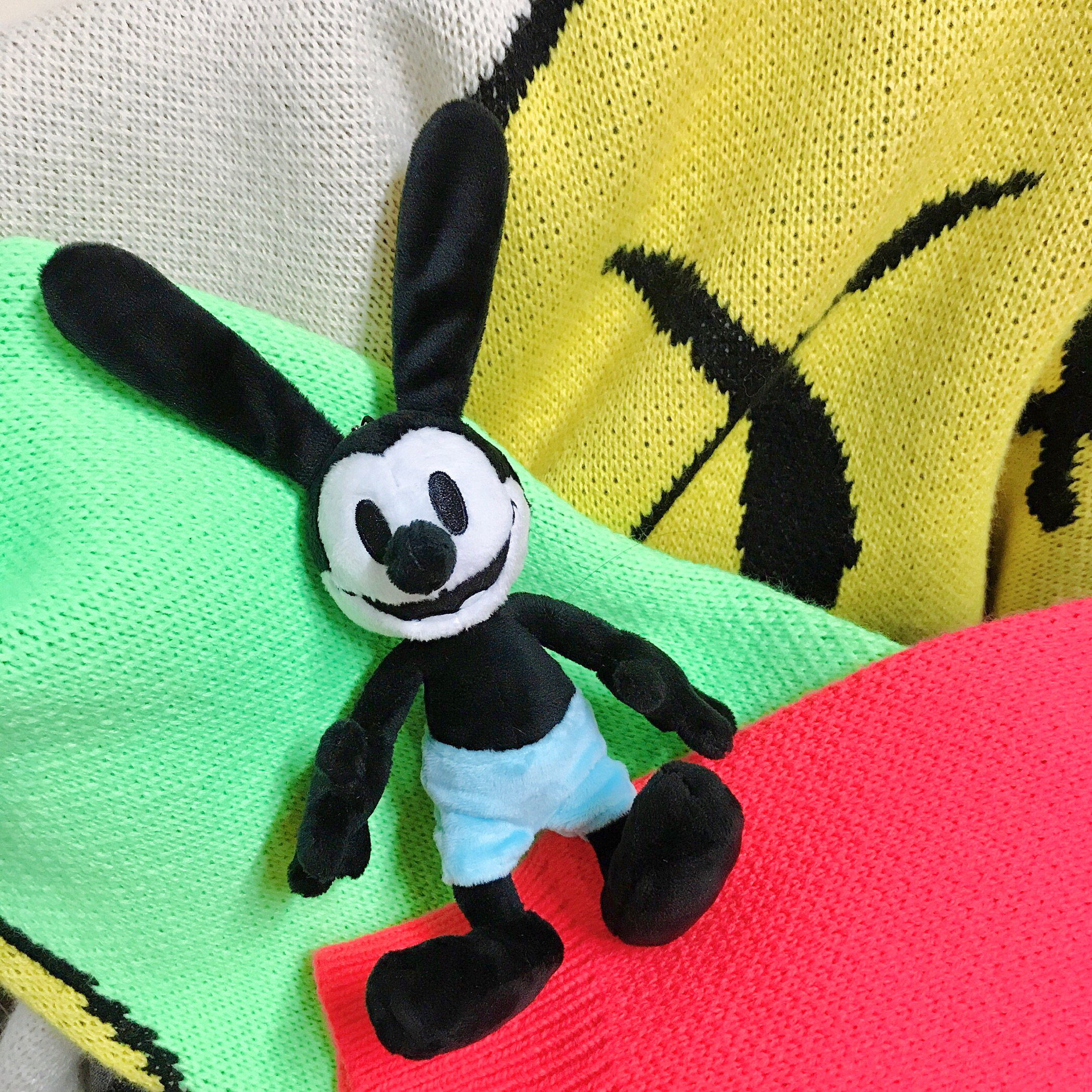 enmastudio日系oswald奥斯幸运兔毛绒公仔挂件可爱包挂件