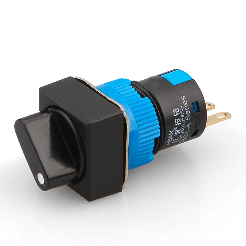 红波塑料2档保持常闭开关按钮无灯16mm三档按钮