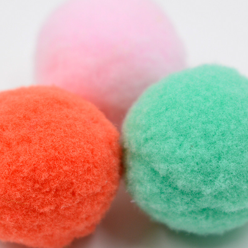 彩色高弹毛毛球毛绒创意金葱球大中小幼儿园diy手工其他diy饰品配件