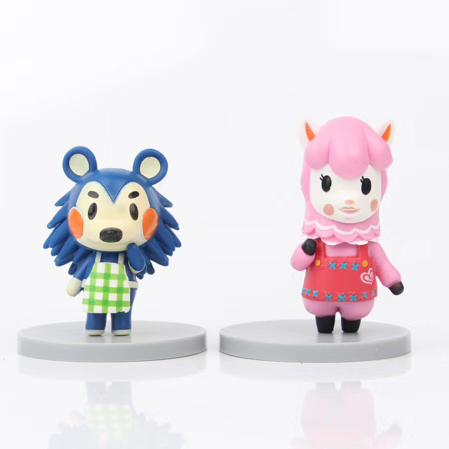 动物森友会手办游戏周边动物之森西施惠静江豆狸蛋糕摆件玩偶公仔