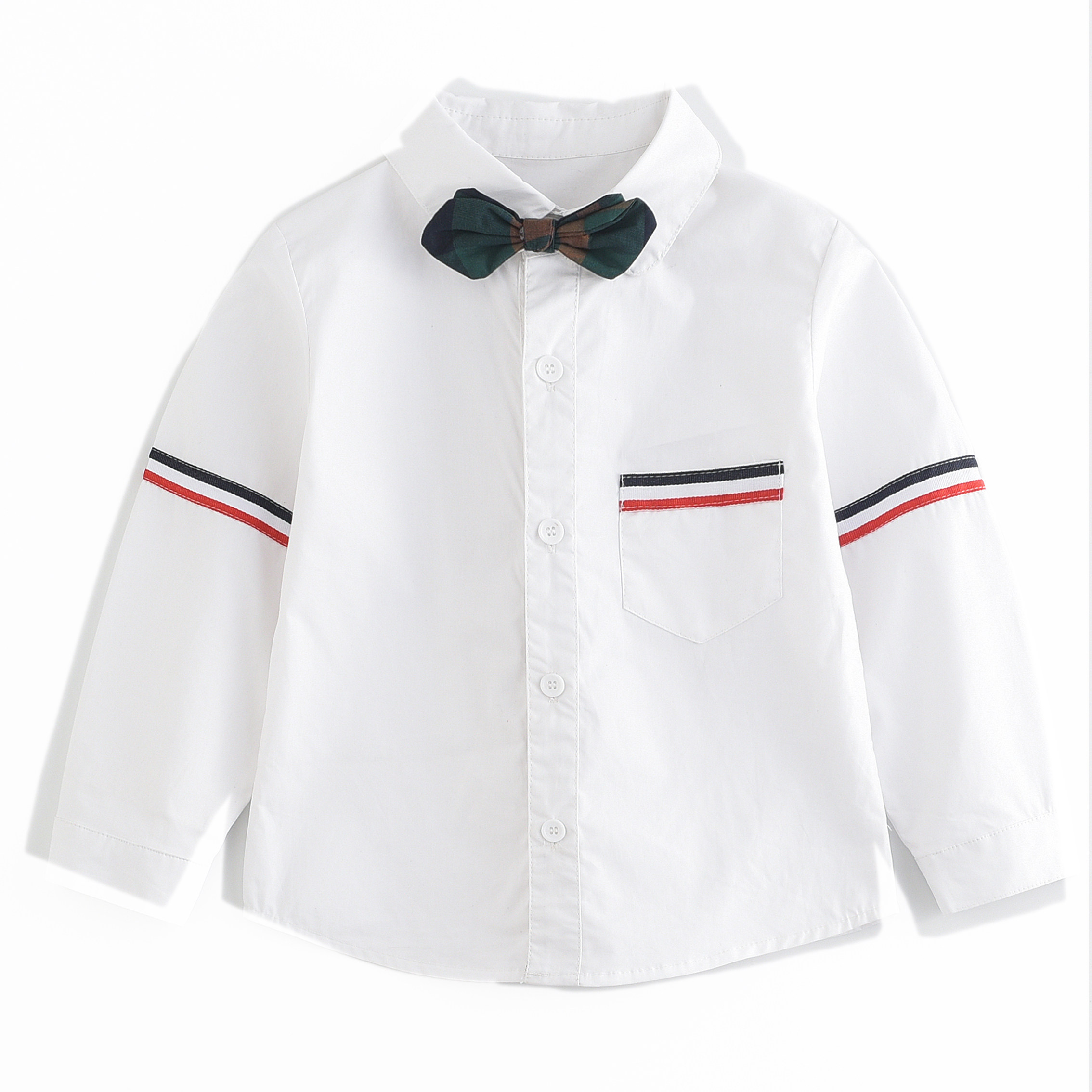 衬衫小学生纯棉白衬衫长袖儿童套装西服校服学院校服