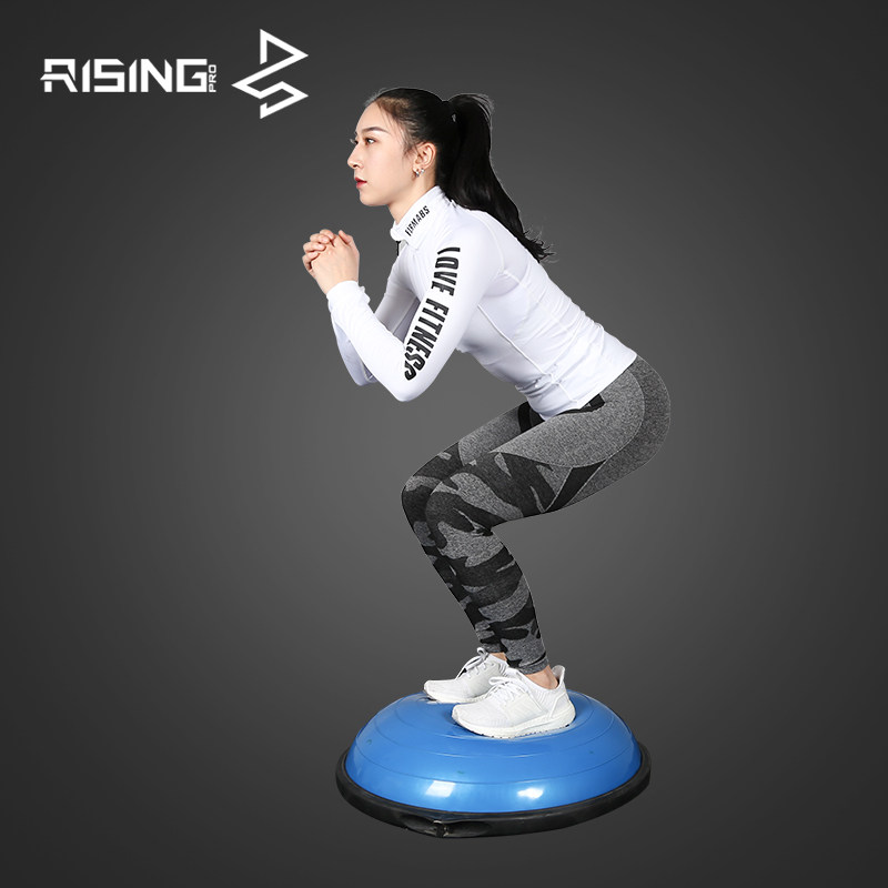 瑜伽健身球半圆平衡加厚防爆波速家用脚踩半球瑜伽球