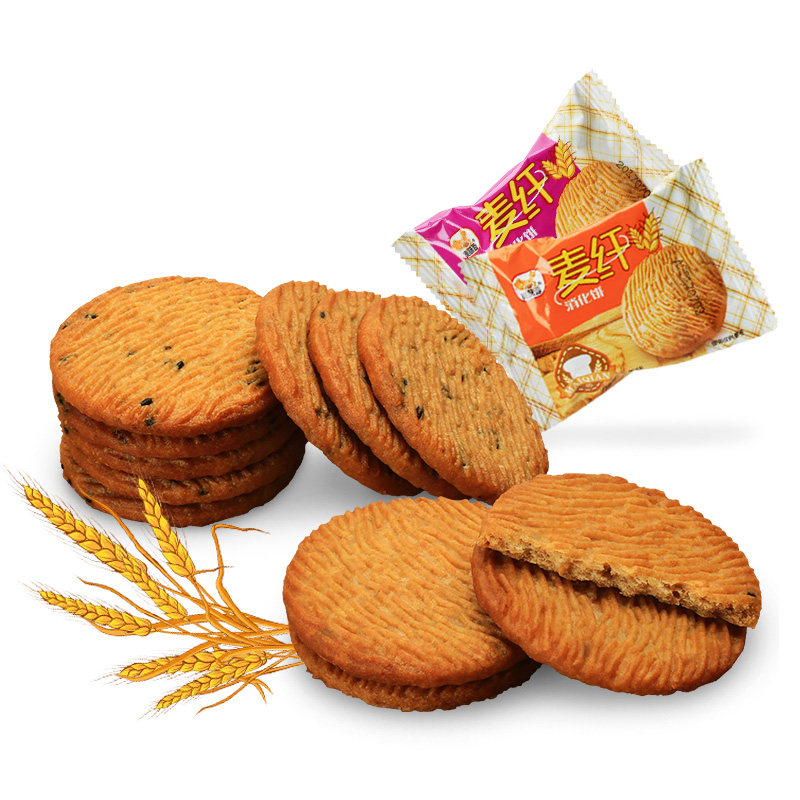 粗粮纤维饼干5斤整箱五谷杂粮芝麻儿童零食早餐营养(消化)饼干