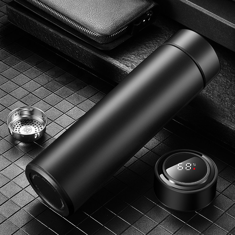 高档男士保温杯批发定制logo刻字图案大容量智能保温杯