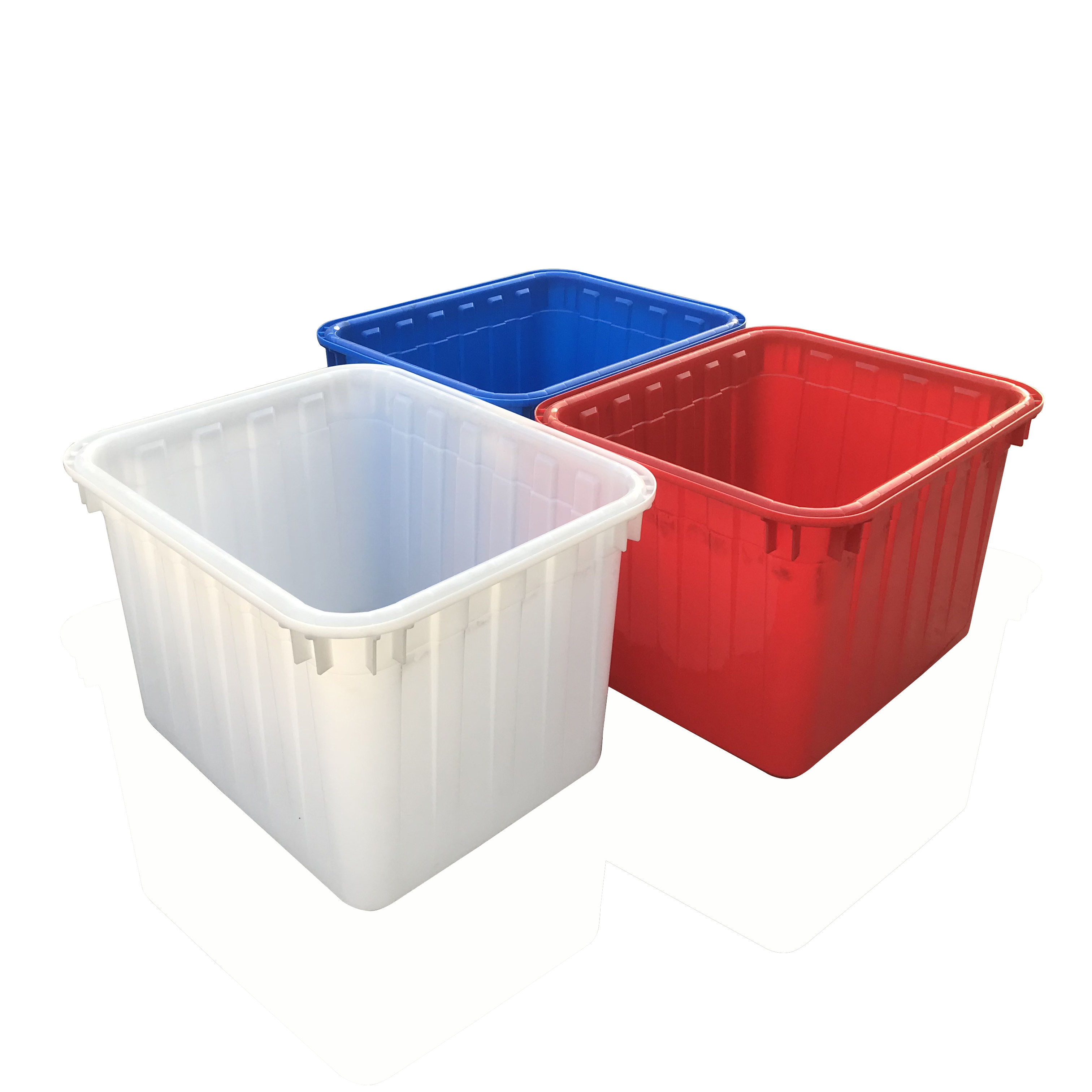 加厚水箱长方形塑料养鱼方桶水产养殖卖鱼600升泡瓷砖专用排水箱