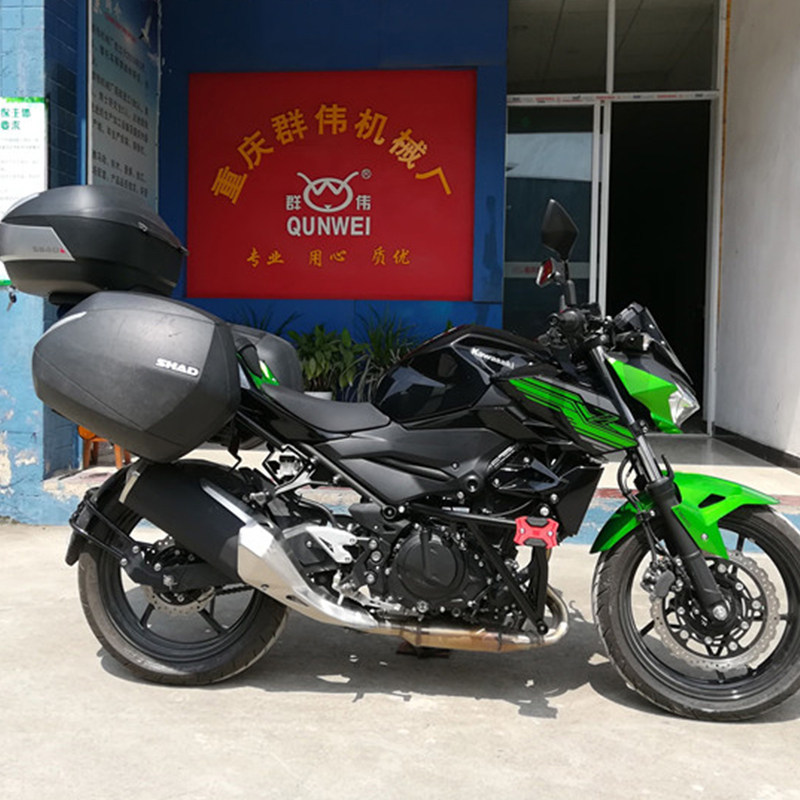kawasaki川崎z400摩托车改装尾箱忍者ninja400边箱尾箱尾架摩托车尾箱