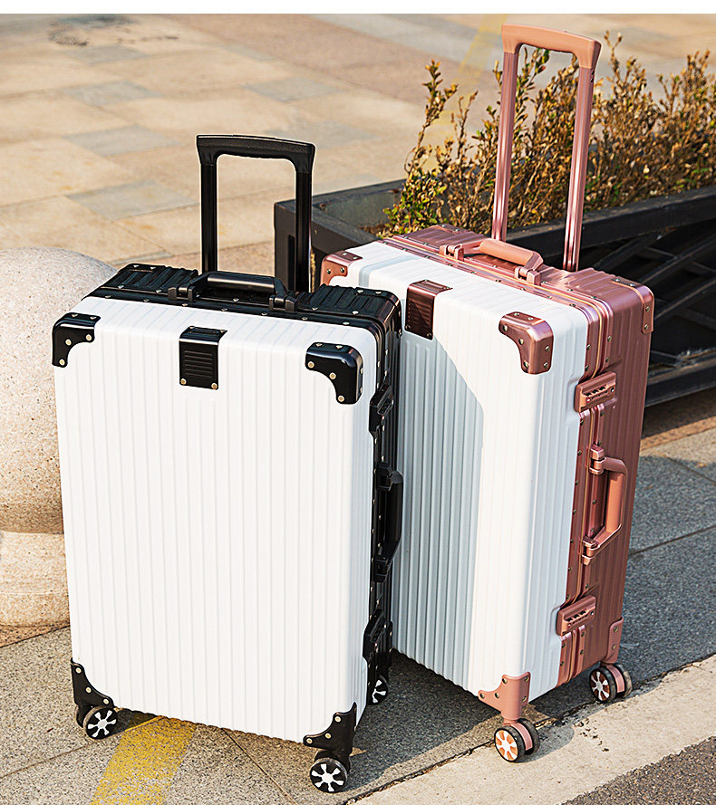 箱子行李箱男女大容量超大号拉杆箱24寸旅行箱铝框万向轮密码皮箱