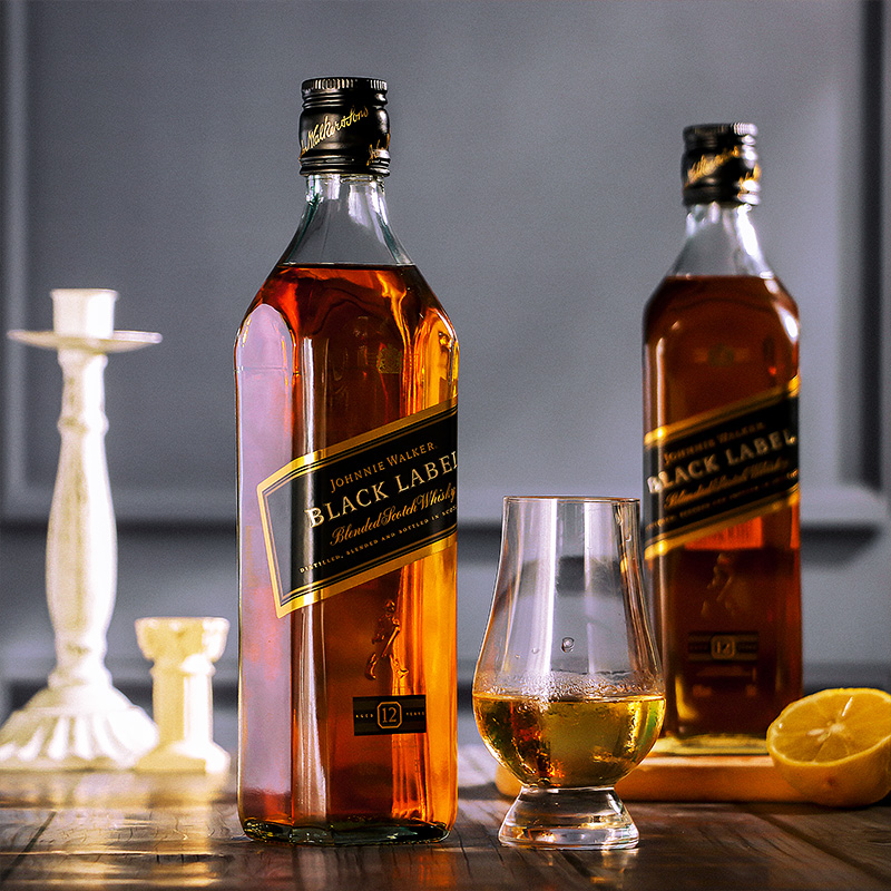 威士忌尊尼获加黑方12年700ml苏格兰进口洋酒行货威士忌