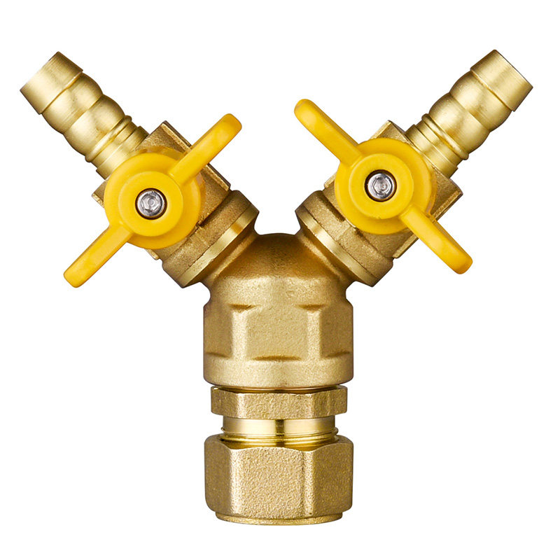 阀门铜杆铜芯全铜加厚燃气三通三通阀4分黄铜其它