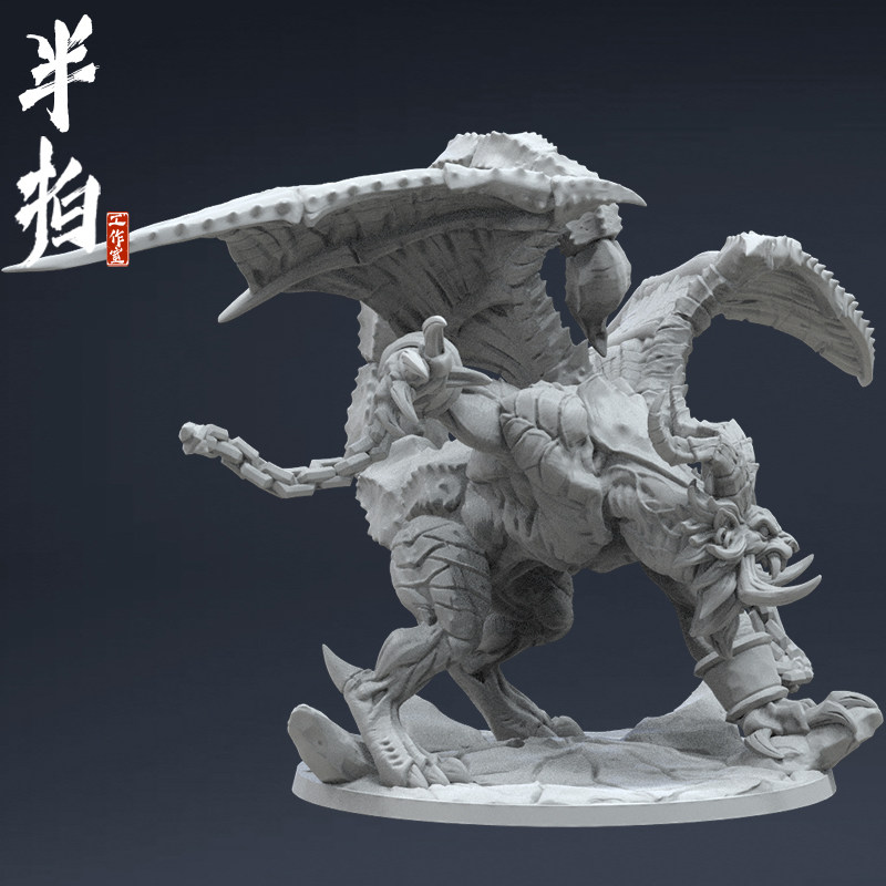 手办模型建模涂装定制白模树脂gk摆件蝎尾3d打印服务