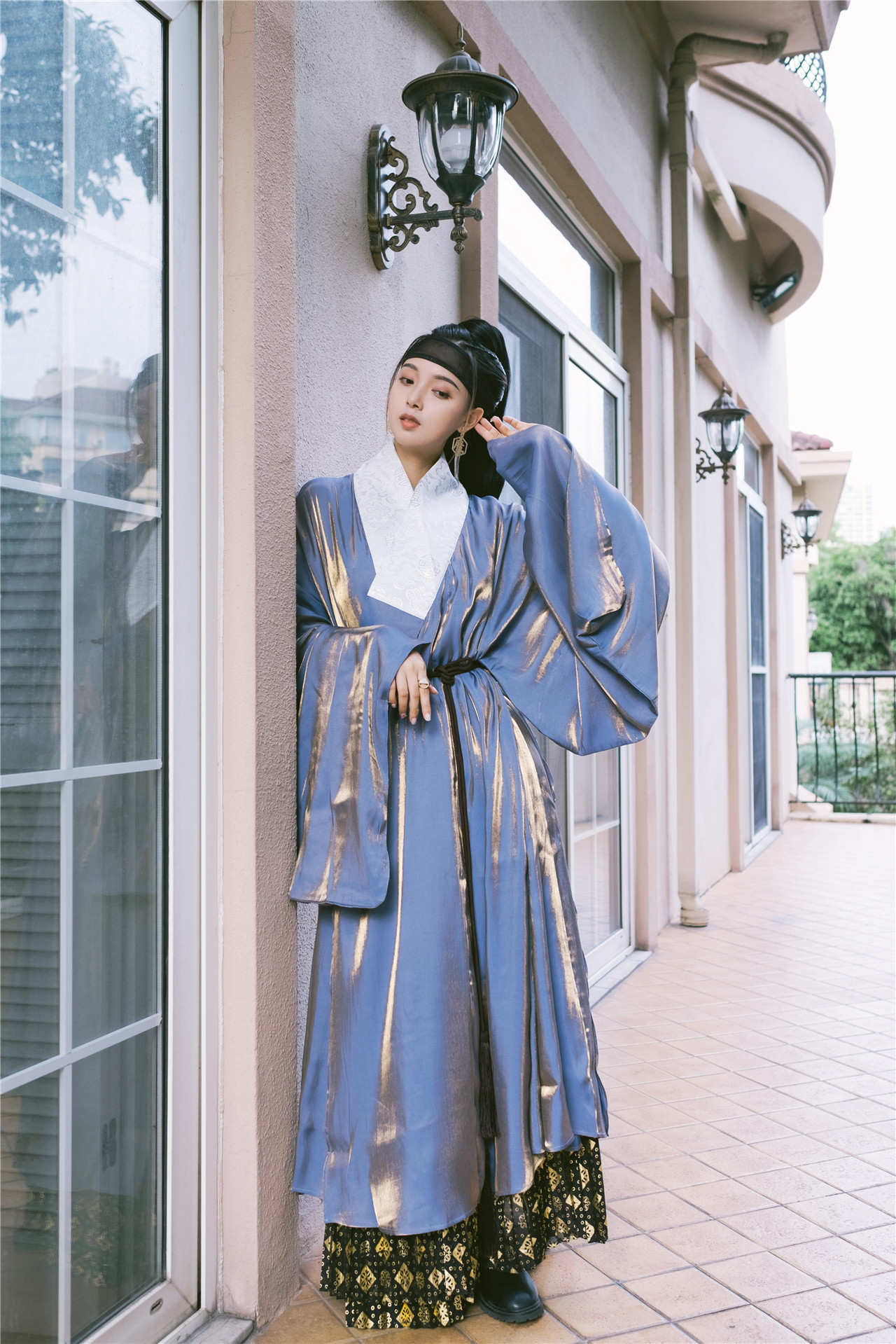 镜水桐光乾元元明道袍汉服男女放量民族服装