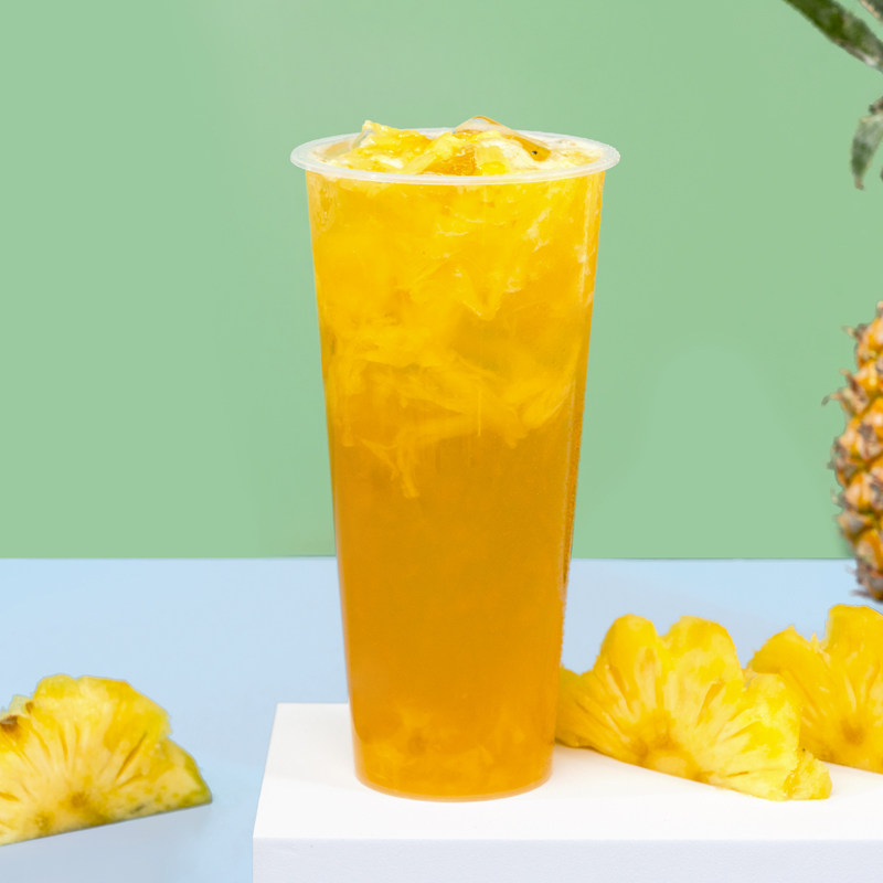 锡斯里凤梨果酱菠萝果肉肉酱满杯金菠萝水果果茶其它饮品