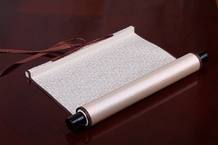 丝绸卷轴定做国画书房装饰客厅沙发背景横幅国画