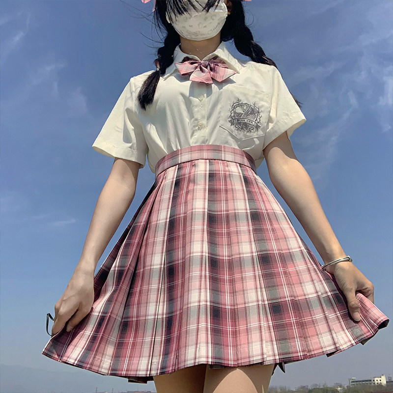 jk制服黑桃情人节限定原创格裙日正统半身裙格学生校服