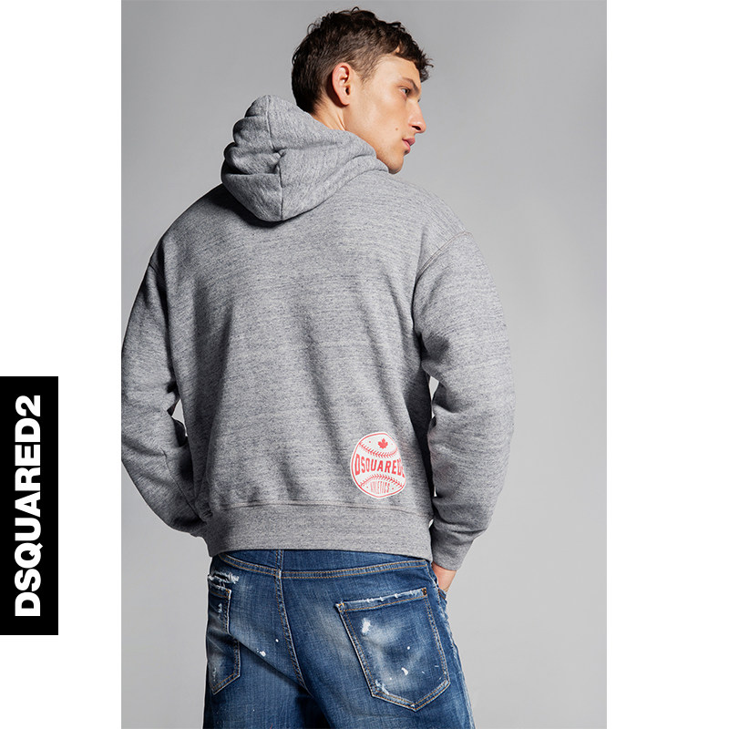 dsquared2d2次方男女女同情侣装时尚潮流套头连帽运动卫衣