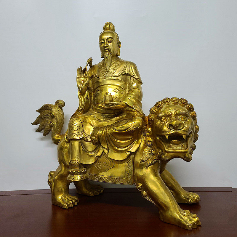 太乙救苦天尊铜像黄铜佛像神像道教用品人物摆件