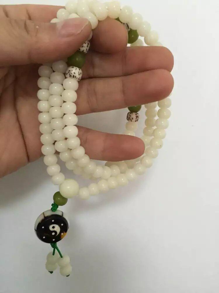 白太极手珠/八卦手珠/道教用品/道教法器/菩提子/手链手串