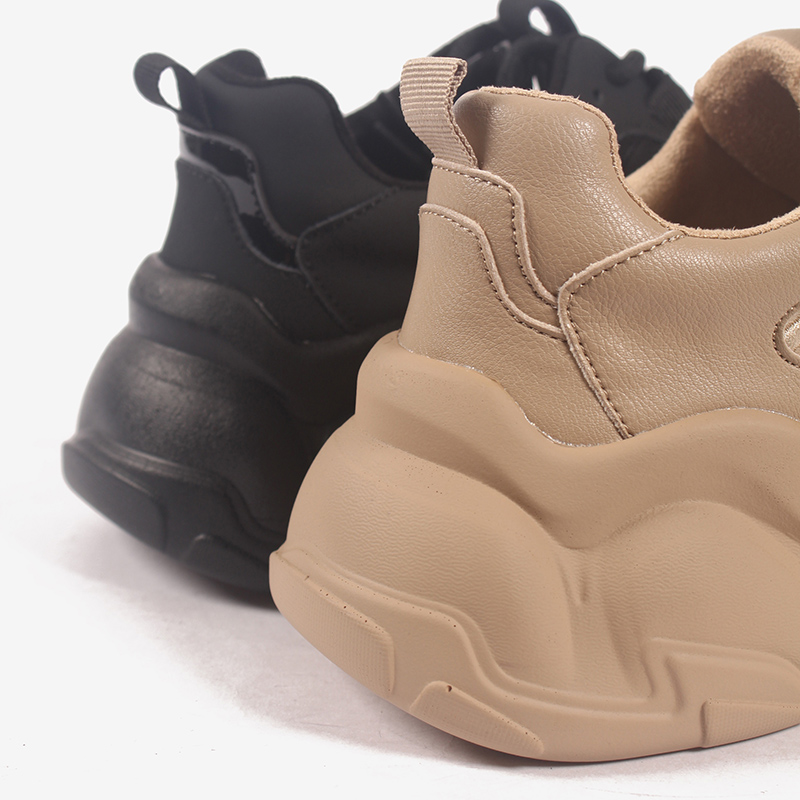 佰诗奴网红厚底加绒老爹鞋女ins潮显脚2020年冬季时尚休闲鞋