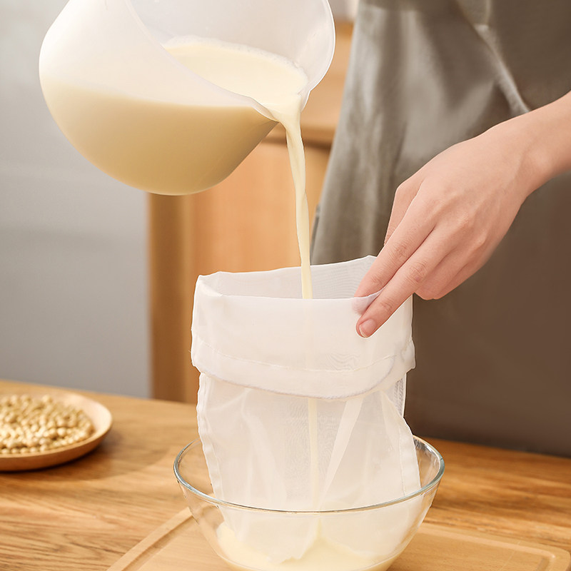 豆浆过滤网隔渣神器超细漏网果汁滤渣网筛酸奶蔬菜挤水的纱布袋子