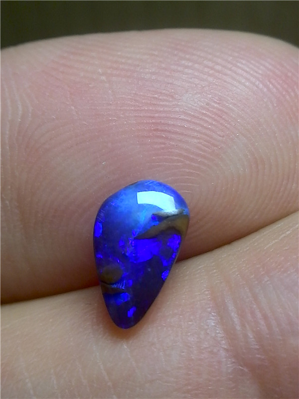 欧泊澳宝澳大利亚篮彩母岩裸石c163戒面宝石手链珠宝奇石