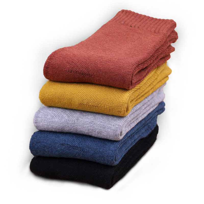 冬天袜子女纯棉中筒加厚棉袜加绒保暖秋冬中老年奶奶老人松口长袜