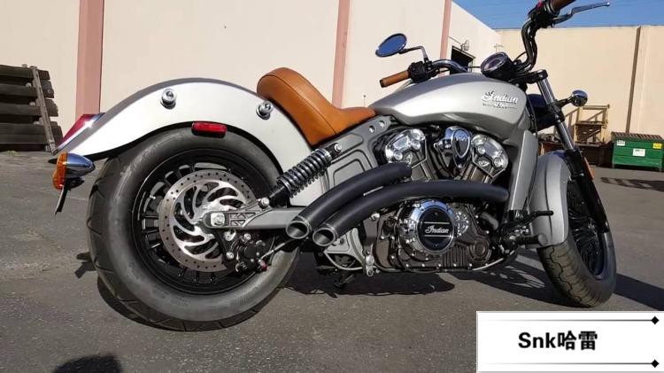 排气全段印第安侦察兵改装freedom黑色扫地炸街bobber摩托车排气管