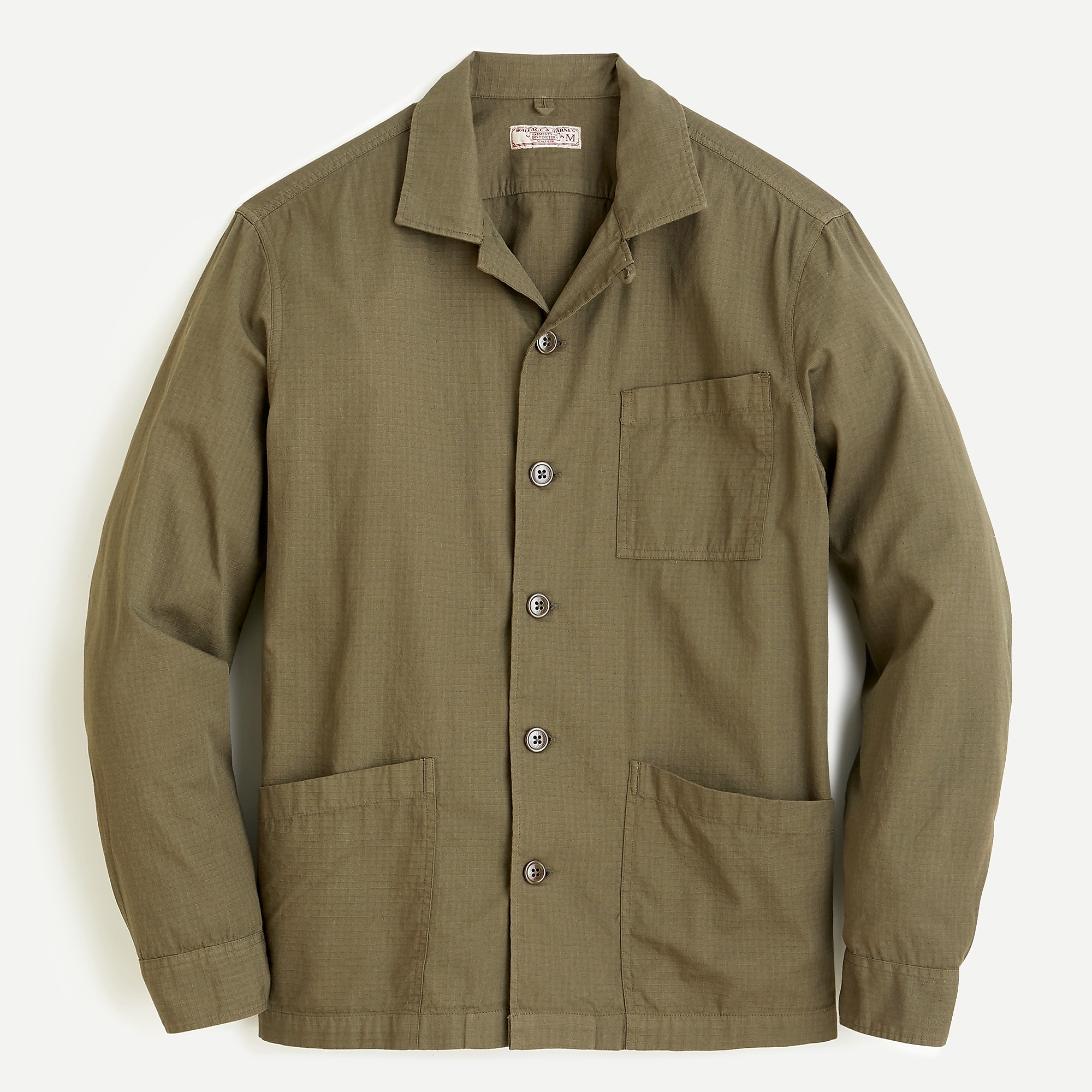 J.Crew高端复古W&B防撕裂水洗衬衫式夹克轻薄休闲JCREW外套男JC