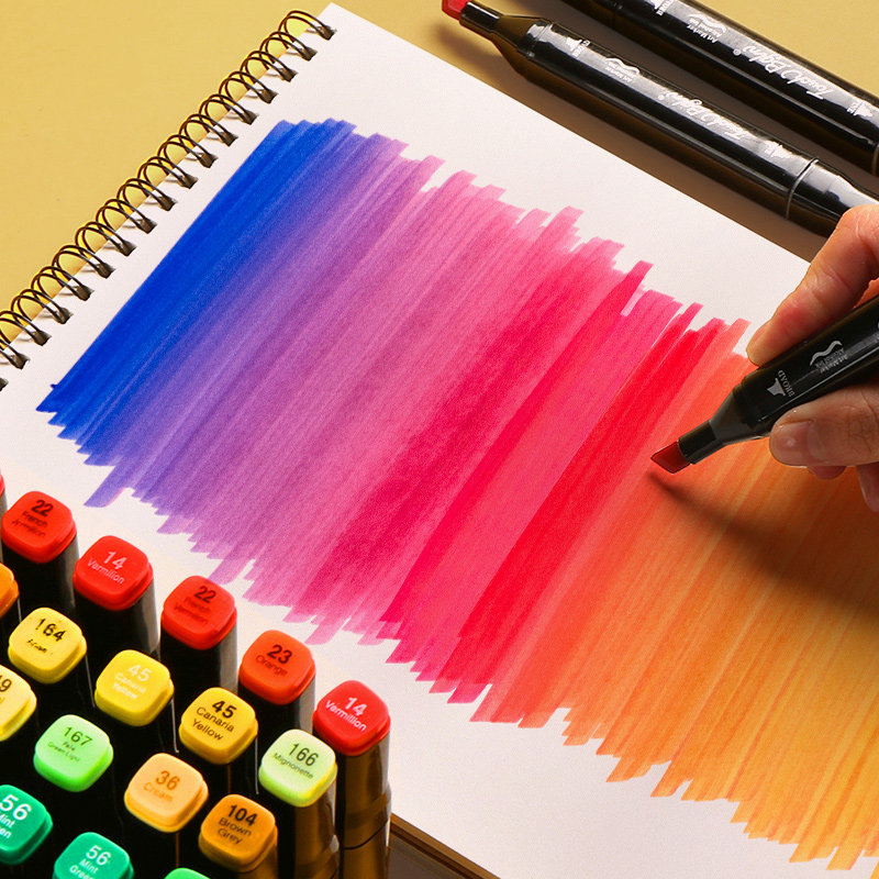马克笔套装touch正品学生用36色装彩色双头手绘水彩笔