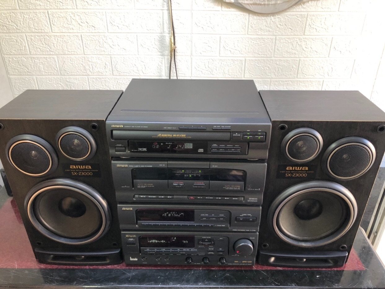 日本原装aiwa二手音响爱华d3000电脑音箱hifi组合音响