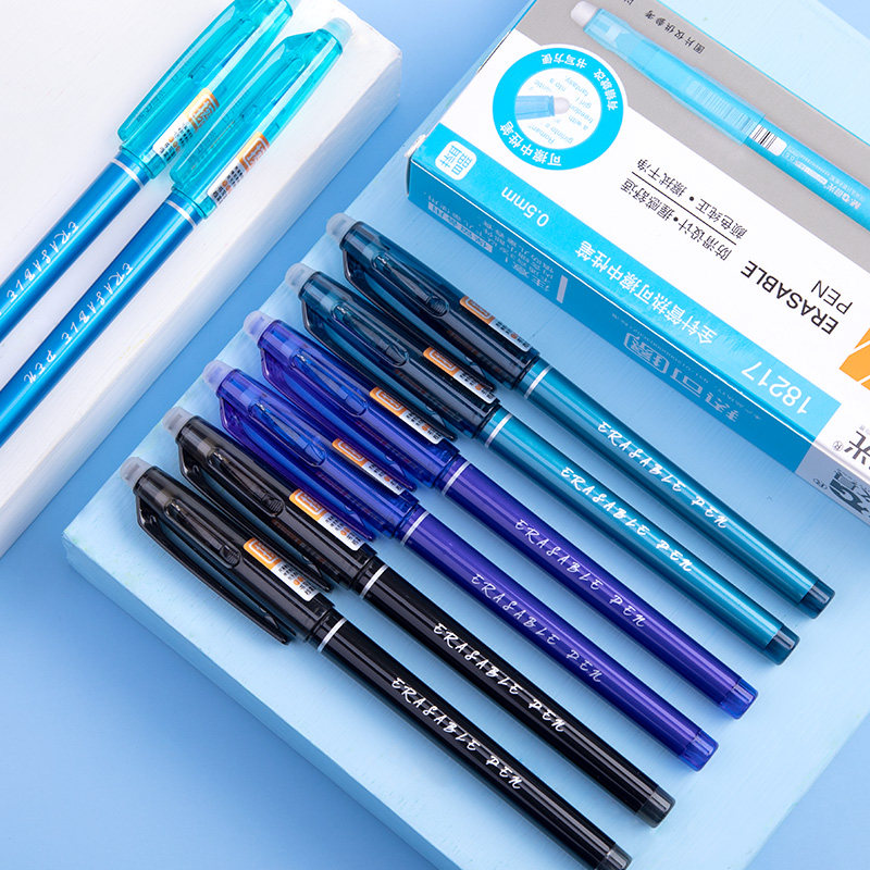晨光男孩0.5mm女孩用品文具笔芯蓝色黑色中性笔中性笔