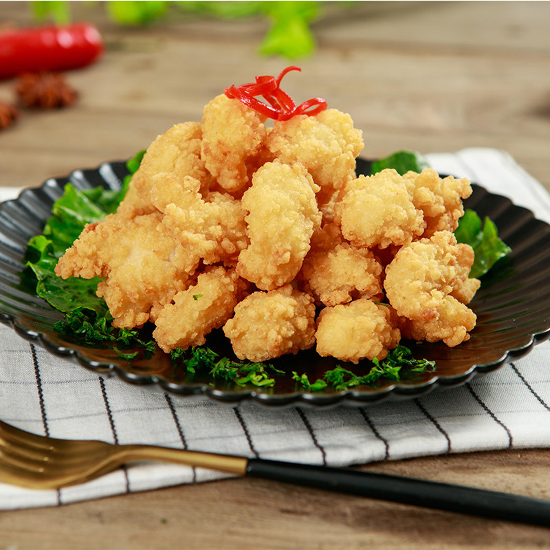 半成品盐酥上校鸡块鸡米冷冻家庭肯德基风味油炸鸡肉丸