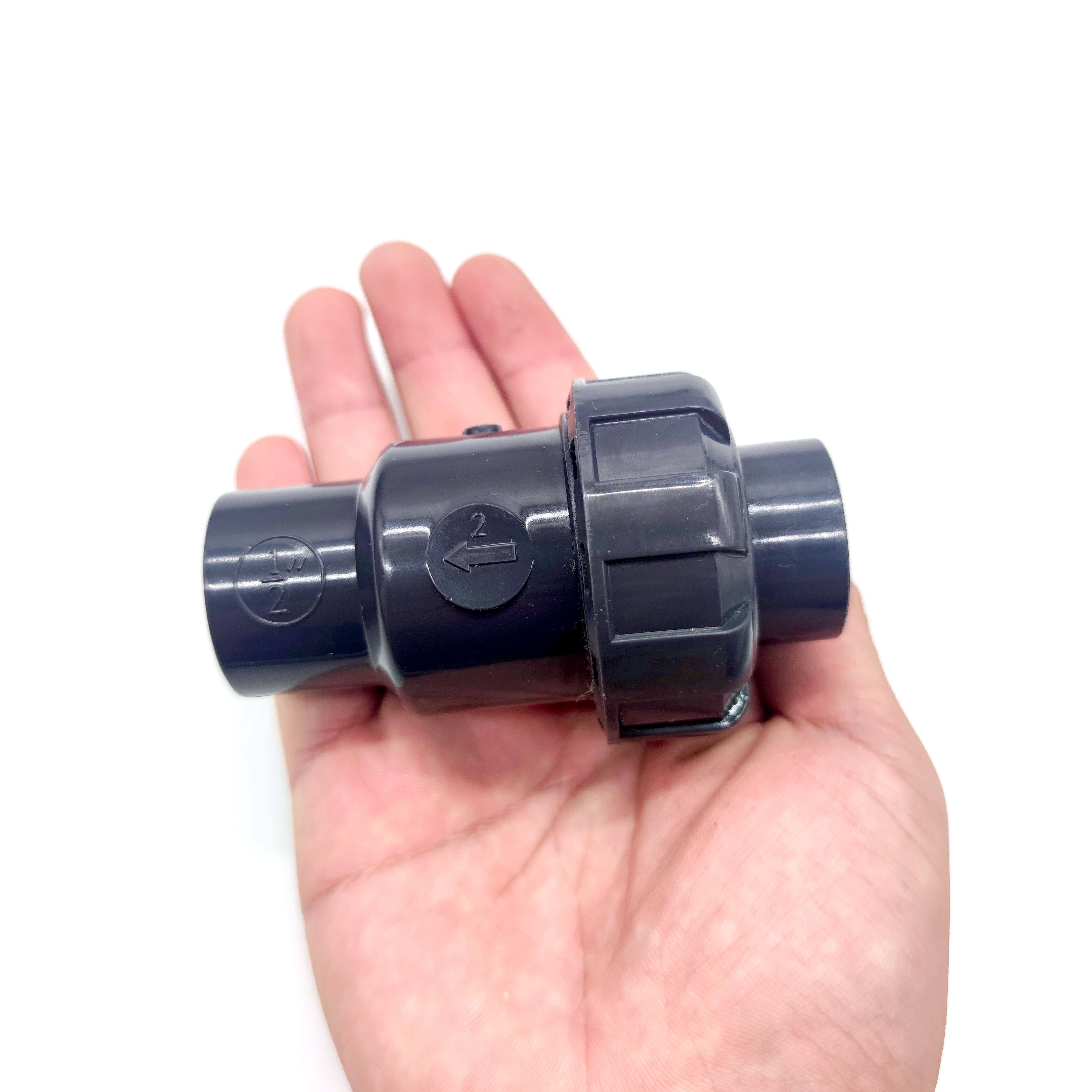 昊杉加厚upvc止逆塑料pvc止回阀单向阀球形形式止回阀