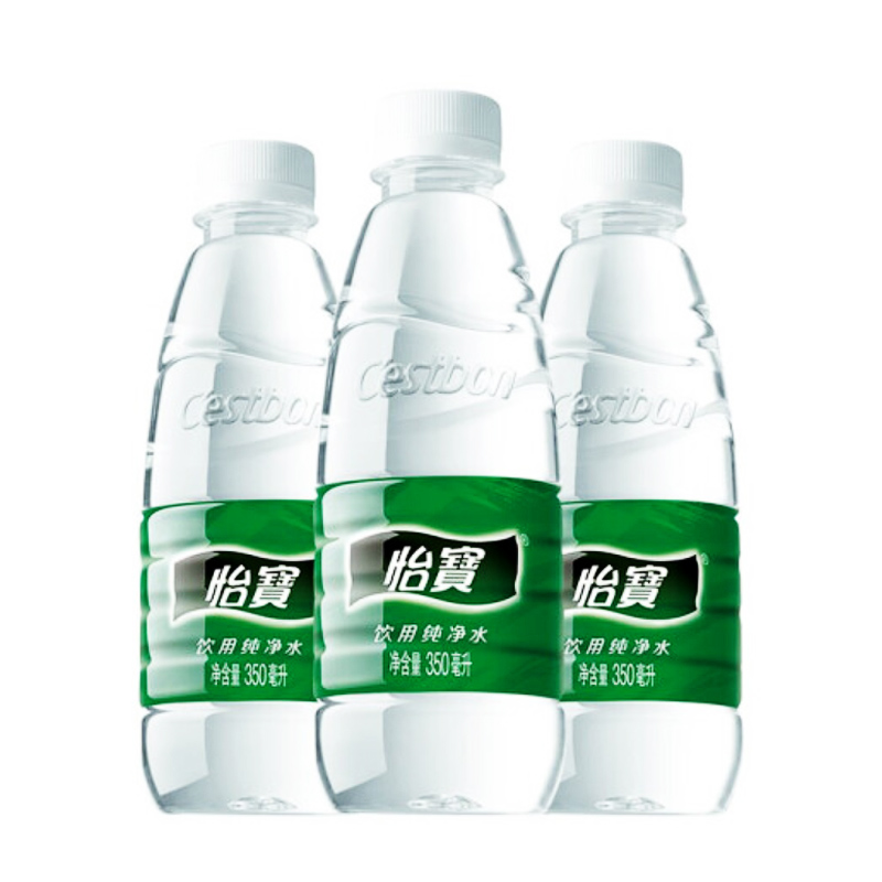 怡宝纯净水饮用水整箱12瓶*350ml 家庭用水小瓶矿泉水特价包邮