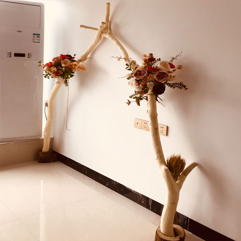 装饰树枝带皮树干植物干花客厅商场摆件造型干花