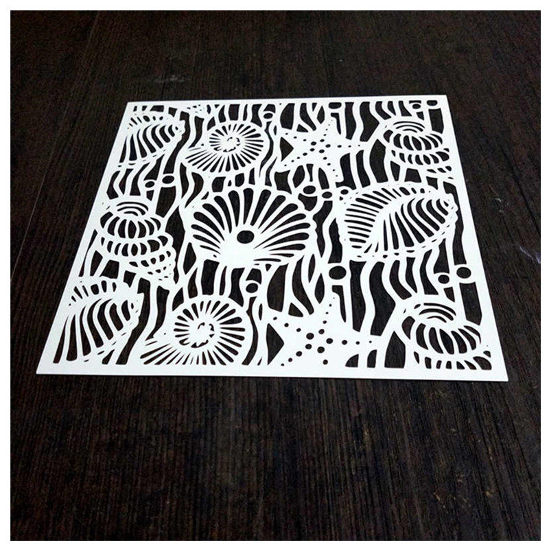 海洋海星遮蔽镂空模板拓印平涂创意美术涂鸦创意礼盒