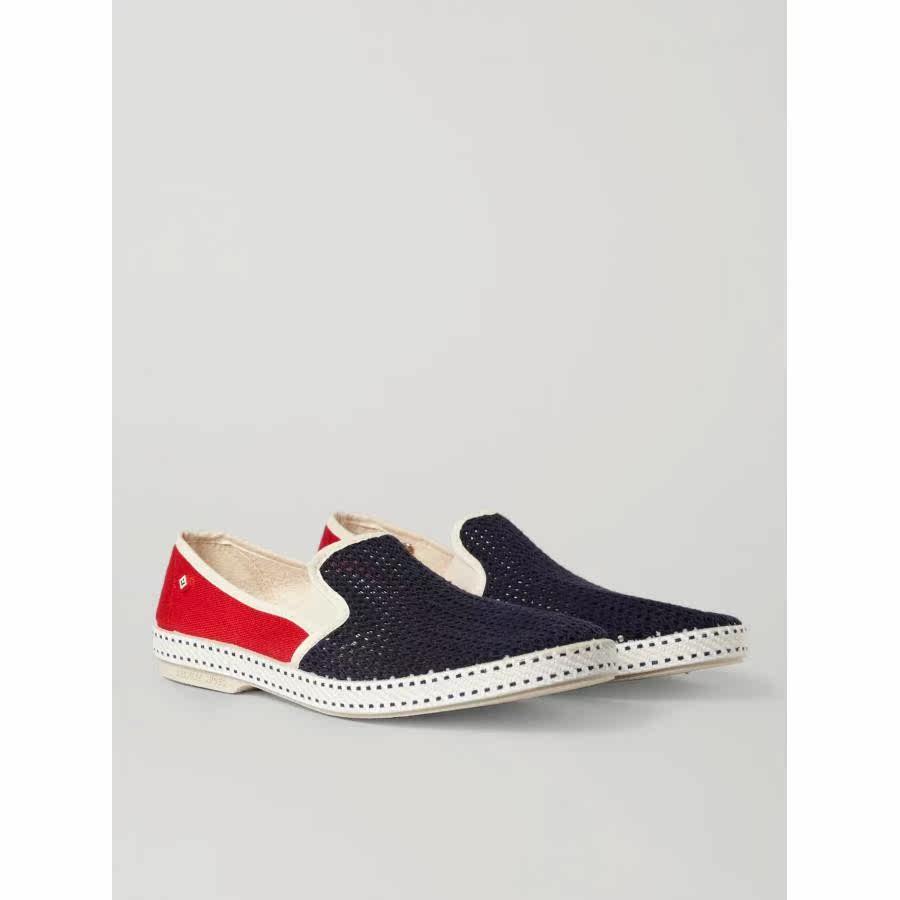 正品代购rivierasred棉质网眼帆布麻底男鞋帆布鞋