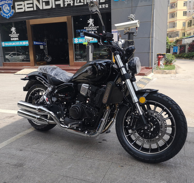 新款奔达复古太子abs摩托车400cc电喷水冷哈雷摩托车整车