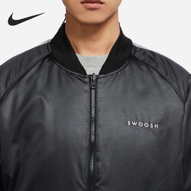 nike耐克正品2021年男子双面休闲训练夹克外套运动茄克