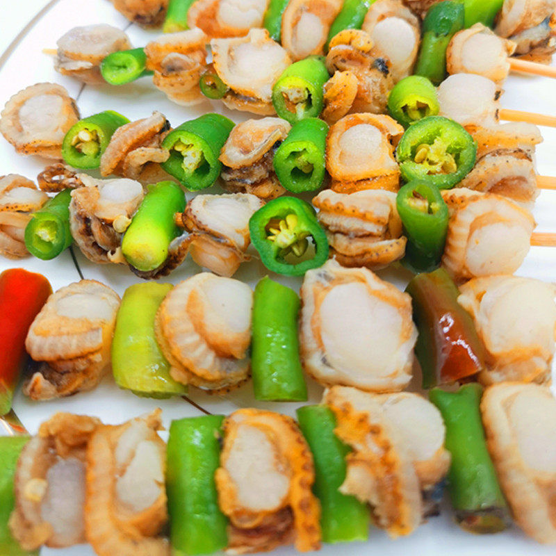 扇贝香辣20串新鲜鲜活冷冻海鲜烧烤食材半成品半成品水产