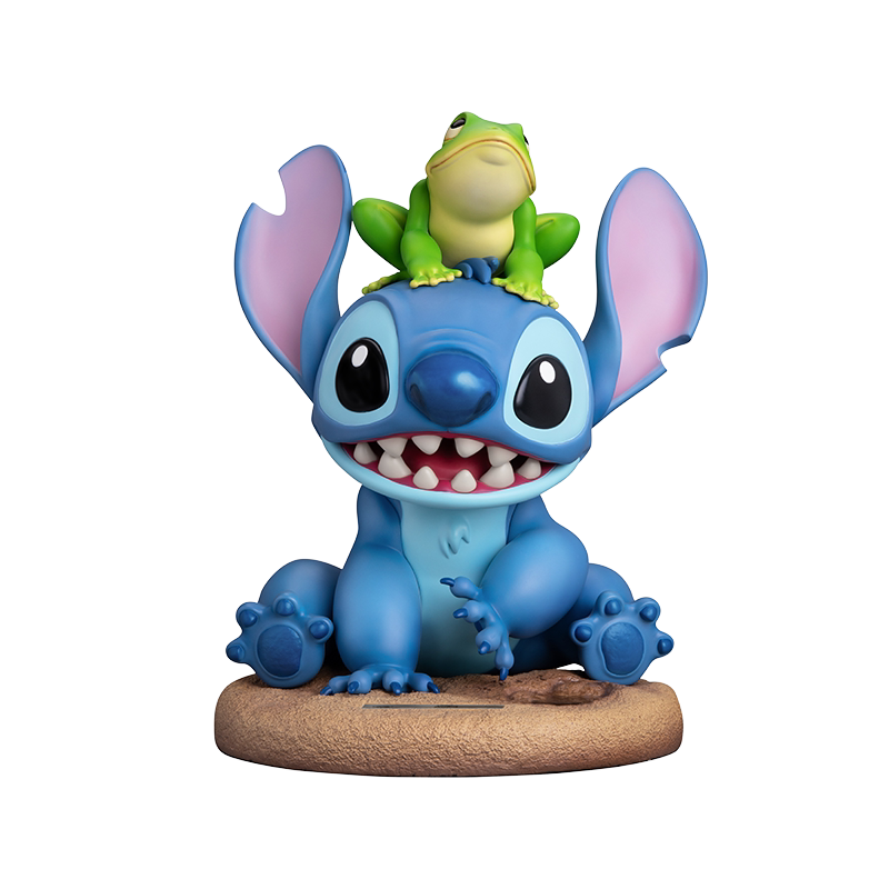 野兽王国迪士尼百年庆典史迪奇青蛙雕像手办mc-063手办