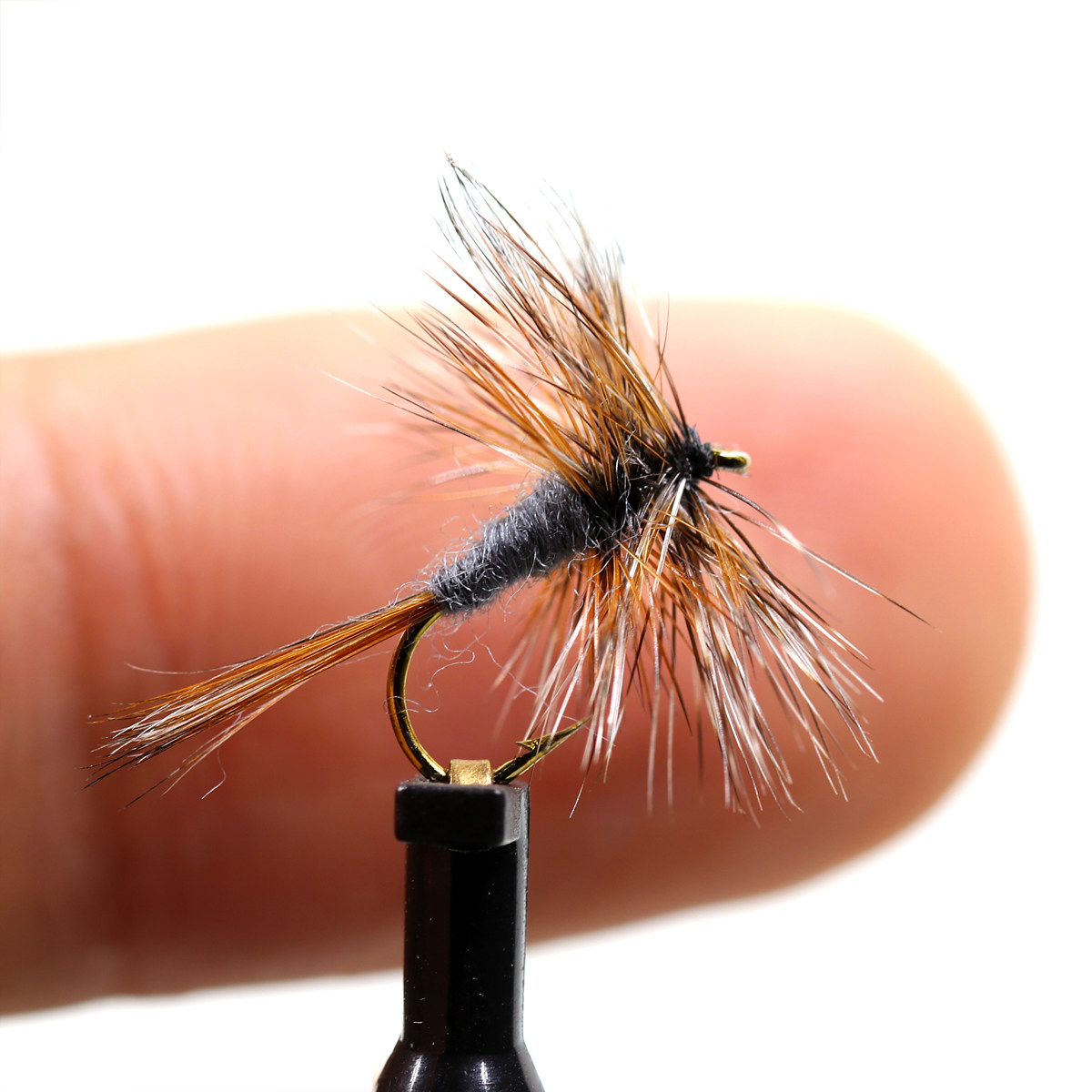 亚当斯飞蝇蓑羽干式毛钩白条马口溪哥淡水微物鱼钩