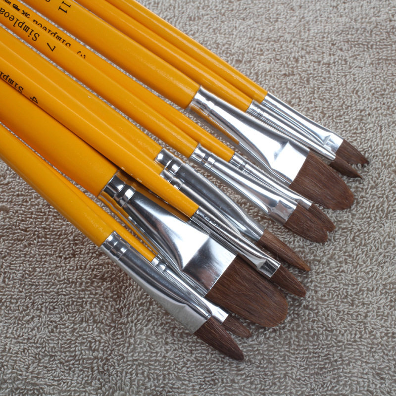 长杆狼毫水粉笔套装单支美术用水彩油画笔颜料笔丙烯画simpleoa爱涂绘