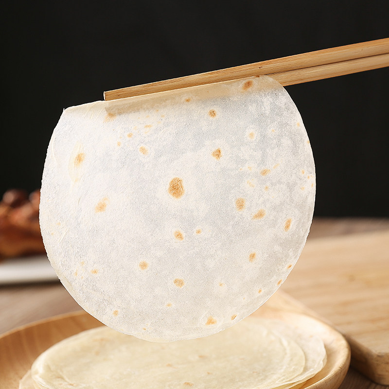 老北京烤鸭饼皮荷叶家庭烙饼面筋商用卷饼手工手抓饼