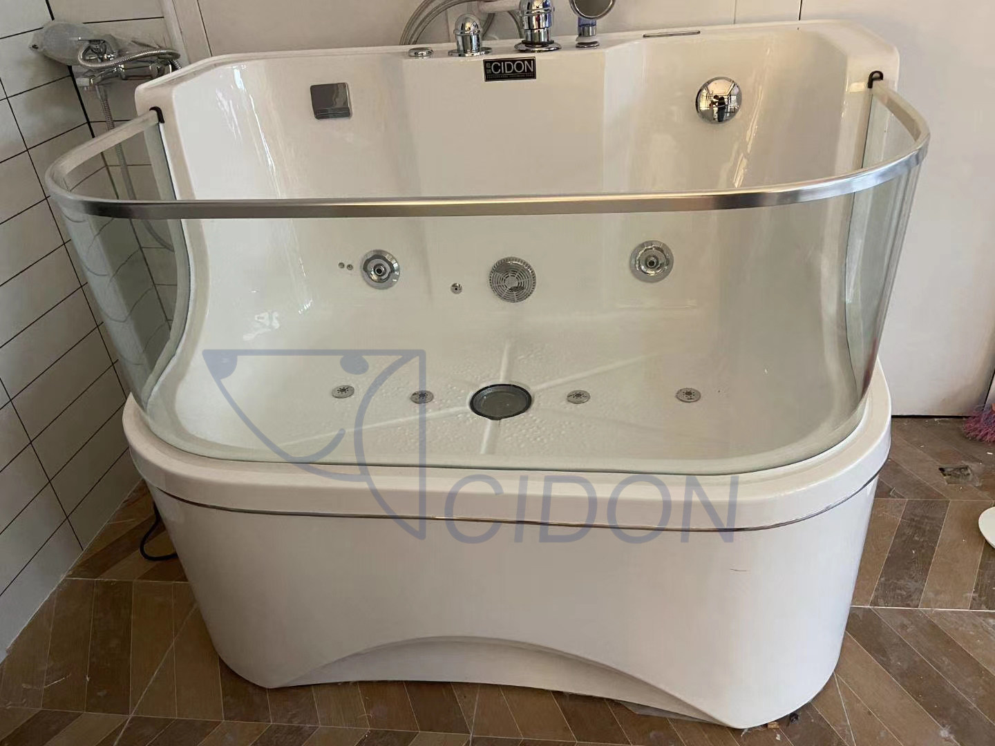 启端cidon宠物猫狗spa机牛奶浴药浴浴缸游泳缸大小型犬游泳洗澡池