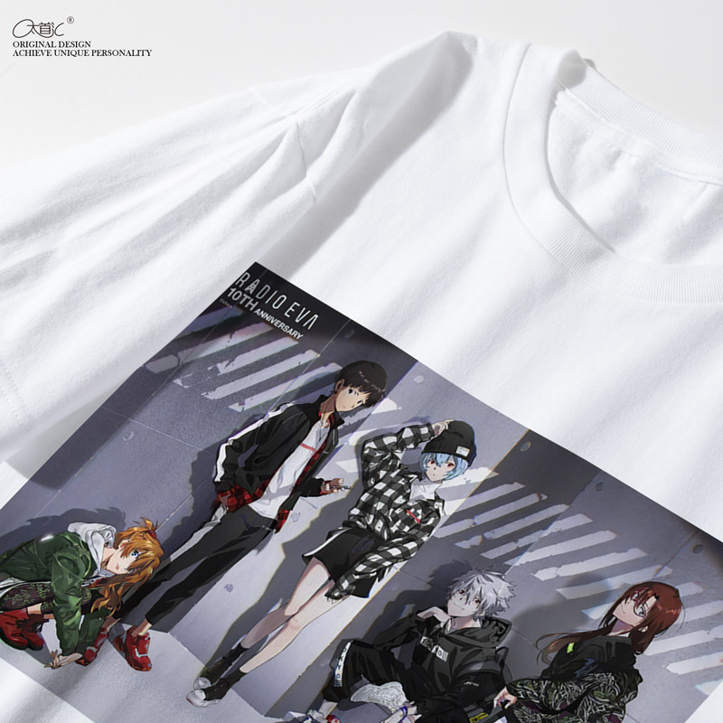 太首自制radioeva新世纪福音同款10周年波丽圆领t恤