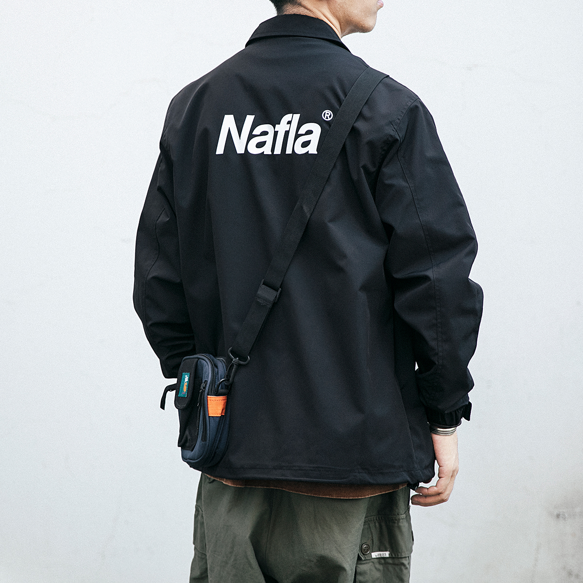 日潮复古潮牌休闲百搭教练夹克男2022新款翻领外套情侣宽松上衣潮